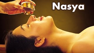 Ayurvedic Therapy Nasya [upl. by Enisaj]