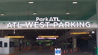 ATL West Parking Deck Atlanta Airport [upl. by Dnomayd]