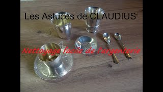 Nettoyage facile de largenterie  LES ASTUCES DE CLAUDIUSN°5 [upl. by Acile]