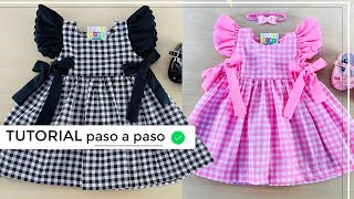 DIY Como hacer vestidos para niñas hermoso [upl. by Eenot]