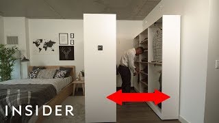 We Tried A Smart Expanding WalkIn Closet For Small Spaces [upl. by Maye]