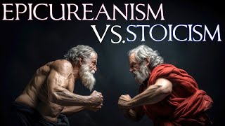 Epicureanism Vs Stoicism  Overview and Explanation [upl. by Annawek]