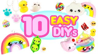 10 EASY DIYs CUTE Polymer Clay Compilation [upl. by Eade849]