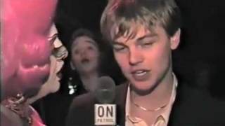 Leonardo DiCaprio interview at Basketball Diaries Premiere [upl. by Asseniv845]