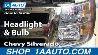 How To Replace Headlights amp Bulbs 0713 Chevy Silverado [upl. by Bean]