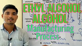 Ethyl alcohol  Ethanol  Alcohol manufacturing process  Chemical Pedia [upl. by Valeda]