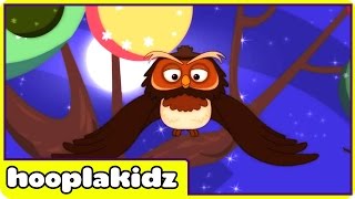 HooplaKidz  A Wise Old Owl  Nursery Rhyme [upl. by Redyr]