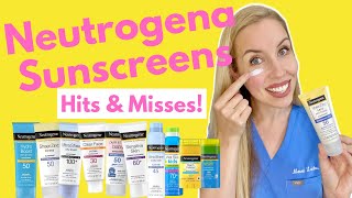 The Truth About Neutrogena Sunscreen Hits and Misses  NOT SPONSORED  Dermatologist Reviews [upl. by Ernald974]