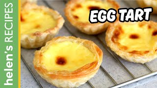 EGG TART Recipe  Tart Trứng  Helens Recipes [upl. by Cowan]