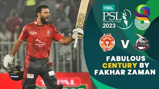 Fabulous Century By Fakhar Zaman  Islamabad vs Lahore  Match 26  HBL PSL 8  MI2T [upl. by Anelak]