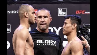 Sitthichai Sitsongpeenong vs Tyjani Beztati  Replay de la pesée GLORY 53 [upl. by Andreana]