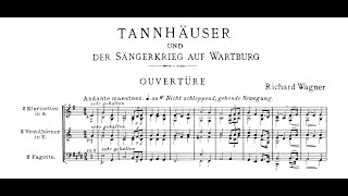 Richard Wagner  Tannhäuser Overture  Score [upl. by Maillij]