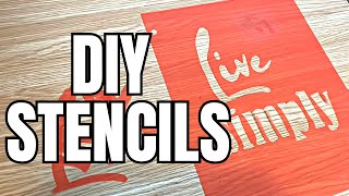 Easy DIY  Create Your Own Custom Stencils for Crafting [upl. by Sudoeht]