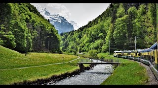 Interlaken to Lauterbrunnen  Full Journey through a Beautiful Swiss Valley… [upl. by Adal]