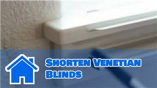 Window Blinds  How to Shorten Venetian Blinds [upl. by Keily]