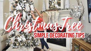 HOW TO DECORATE YOUR CHRISTMAS TREE LIKE A PROFESSIONAL  10 SIMPLE CHRISTMAS TREE DECORATING TIPS [upl. by Ailahk500]