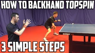 How To Backhand Topspin Against Backspin  Table Tennis [upl. by Lune]