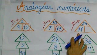 ANALOGIAS NUMERICAS PARA PRIMARIA 2020 [upl. by Rabush]