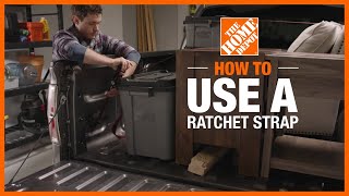 How to Use a Ratchet Strap  The Home Depot [upl. by Hakvir]