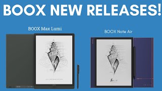 BOOX New Releases BOOX Max Lumi amp BOOX Note Air [upl. by Scharff]