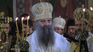 Serbian Orthodox Church entrones its new leader with close government links  AFP [upl. by Roee]