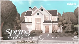 Bloxburg 2Story Realistic Family Home Exterior  Roblox House Build  120K [upl. by Elocyn]