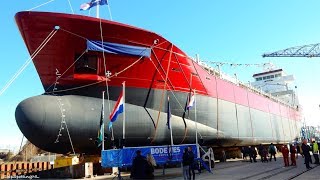 Full Ship Launch tewaterlating Experience with TASMAN at Bodewes The Netherlands  951NL ✅ [upl. by Ahcrop671]