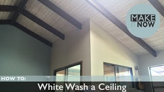 How To White Wash a Ceiling [upl. by Eatnad230]