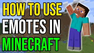 How To Use Emotes On Minecraft PS4XboxPEBedrock [upl. by Otrebireh471]