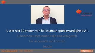 EXAMENTRAINER A1  Spreken  30 vragen  set 1 2025 [upl. by Aurelie209]