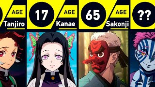 Age Comparison of Demon Slayer Characters [upl. by Kari803]