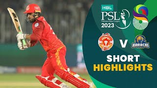 Short Highlights  Islamabad United vs Karachi Kings  Match 19  HBL PSL 8  MI2T [upl. by Yruok388]