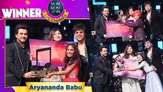 Sa Re Ga Ma Pa Li’l Champs 2020 Winner is Aryananda Babu WINS Trophy amp Rs 5 Lakh Prize Money [upl. by Koblick]