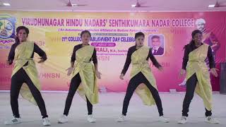 Students Dance Performance  77th Establishment Day Celebration  VHNSNCollege Autonomous [upl. by Anul895]