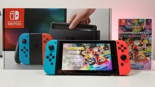 Nintendo Switch unboxing and how to set up [upl. by Tressia]