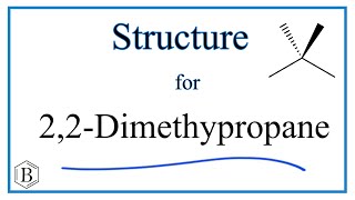 Structural Formula for 22Dimethypropane [upl. by Ykcin590]