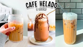 HAZ EL MEJOR CAFE HELADO 8 RECETAS FACILES Tutoriales Belen [upl. by Ungley]