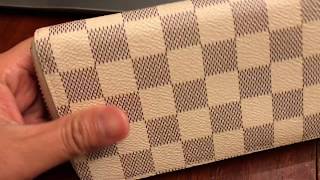 How to Spot Authentic Louis Vuitton Clemence Damier Azur Wallet and Where to Find the Date Code [upl. by Kayne]