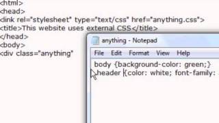 CSS Website Design Tutorial  External Style Sheets [upl. by Nwahsir805]