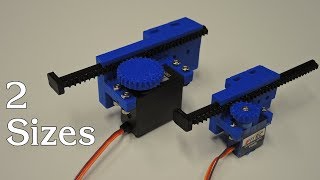 DIY Linear Servo Actuator 3D Printed [upl. by Gun892]