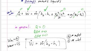 Thermodynamics  53 Energy analysis of steady flow devices [upl. by Marcie]