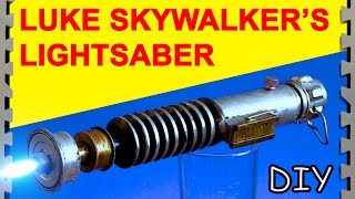 HOW TO MAKE A Lightsaber  Luke Skywalker DIY [upl. by Groh]