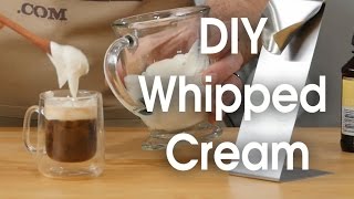 DIY whipped cream in 60 seconds [upl. by Nylzaj814]