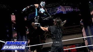 The Usos amp Rey Mysterio vs The Shield SmackDown Nov 22 2013 [upl. by Arleyne201]