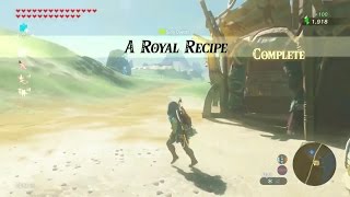 Zelda Breath of the Wild  A Royal Recipe Side Quest  Central Tower Region [upl. by Ateiram]