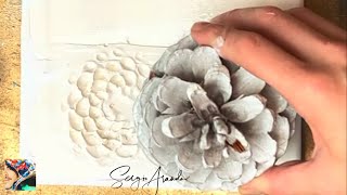 DIY 6 TEXTURES  HOW TO TEXTURE CANVAS USING COATING amp GESSO FOR ABSTRACT ART  STEP BY STEP DIY [upl. by Llewol]