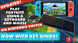 How to play Fortnite with a Keyboard and Mouse on Nintendo Switch Now with keybinds [upl. by Attirehs761]