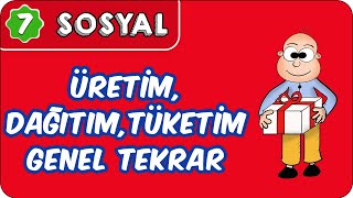 Üretim Dağıtım Tüketim Genel Tekrar  7 Sınıf Sosyal evokul Kampı [upl. by Mutz]