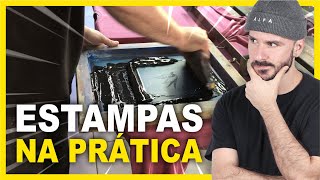 COMO FAZER NA PRÁTICA UMA ESTAMPA DE CAMISETA [upl. by Eenej]