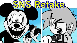 Friday Night Funkin VS Mickey Mouse  Sunday Night S Rookies V1 SNS Retake FNF ModCreepypasta [upl. by Cassell]